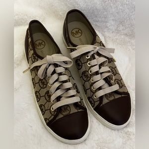 Michael Kors - Size 8.5 Signature Brown Sneaker Brand New!